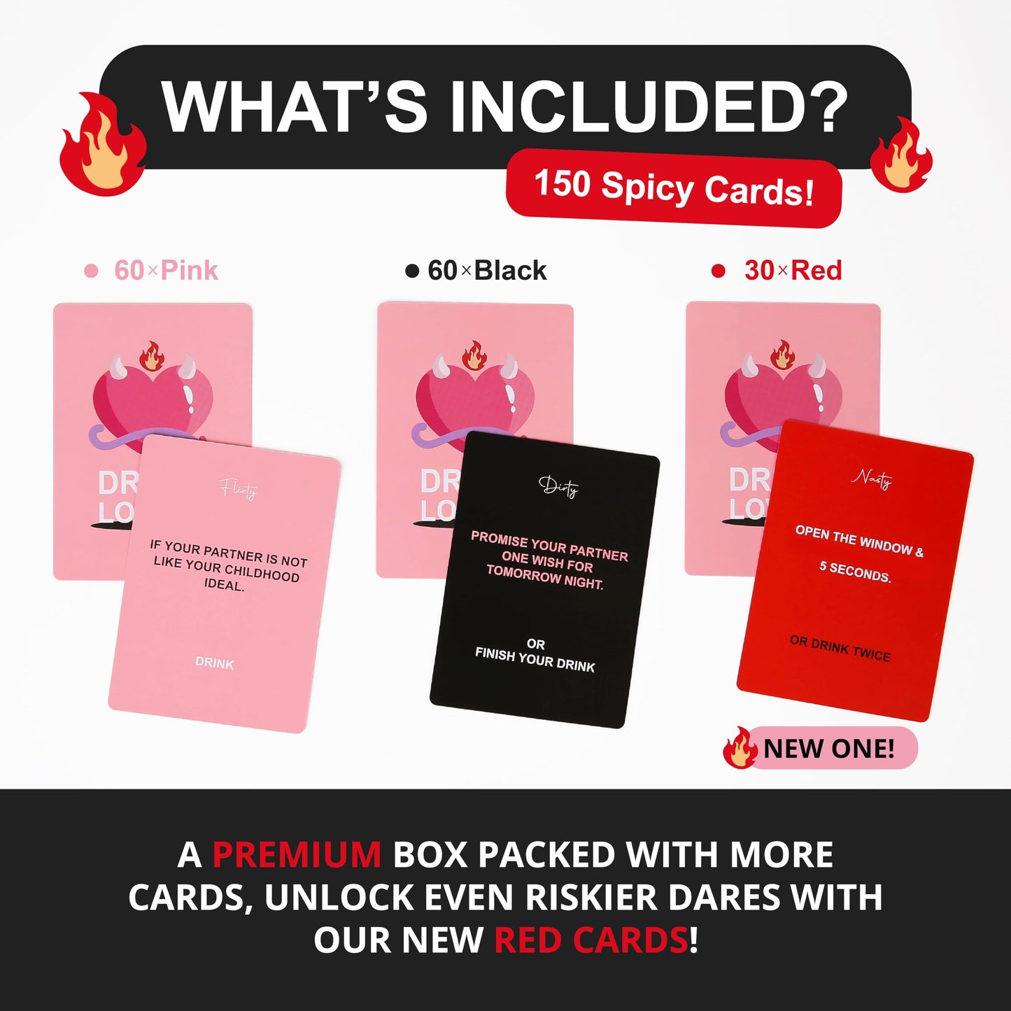 "Drunk Lovers – Premium Card Game for Uninhibited Date Nights"