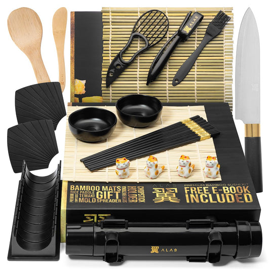 Alas Complete 20 Piece Sushi Making Set